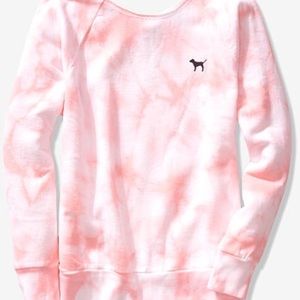 New! VS PINK RAW CUT LEGGING CREW LARGE